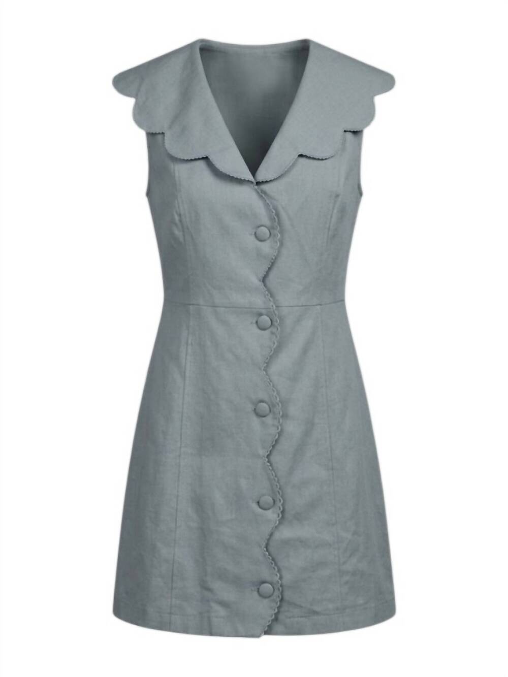 NEW KARLIE women's denim pocket shirt dress in natural